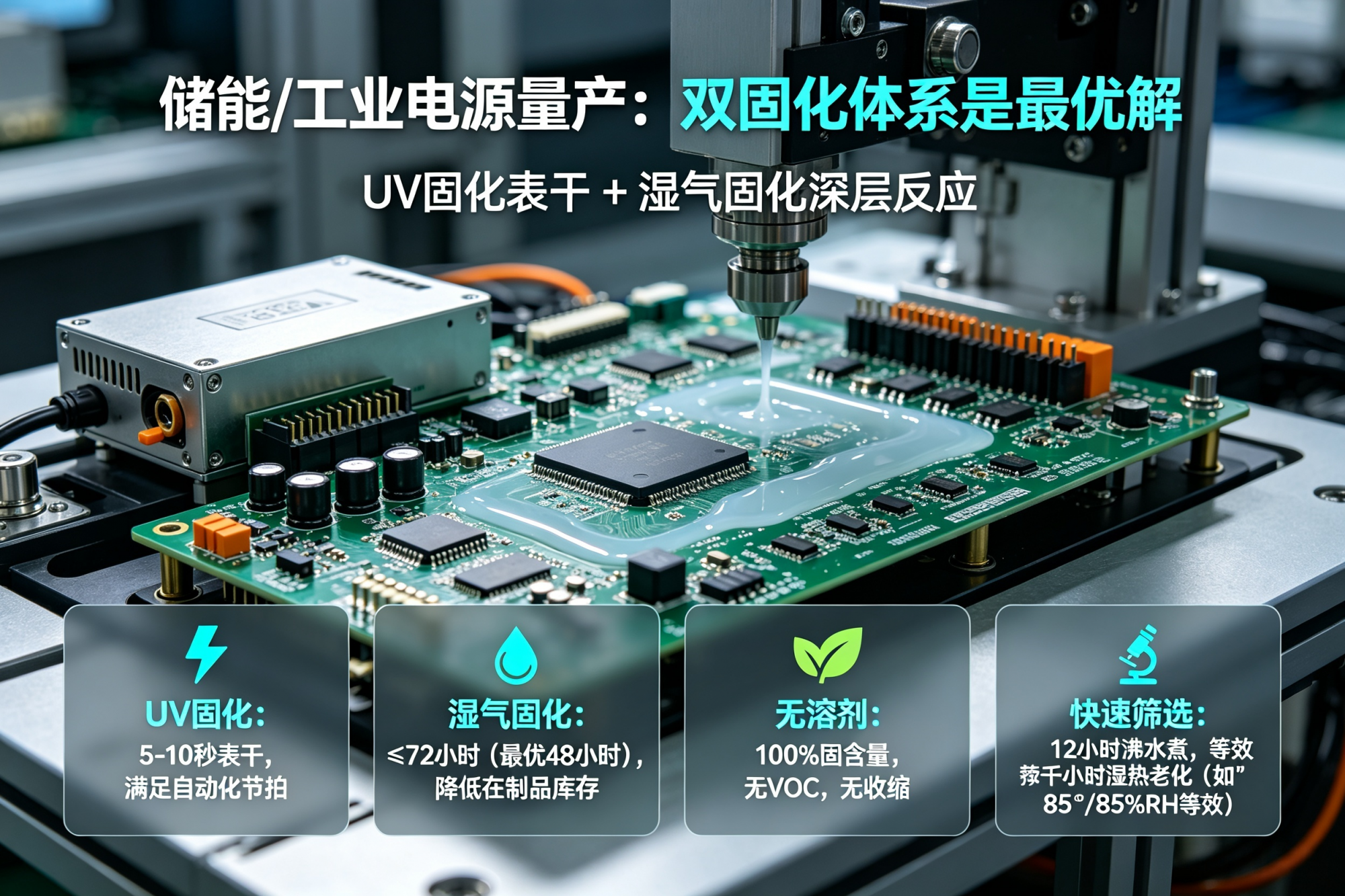 三防胶选型指南系列：效率与可靠性平衡及选型避坑指南（主打场景：储能、工业电源）