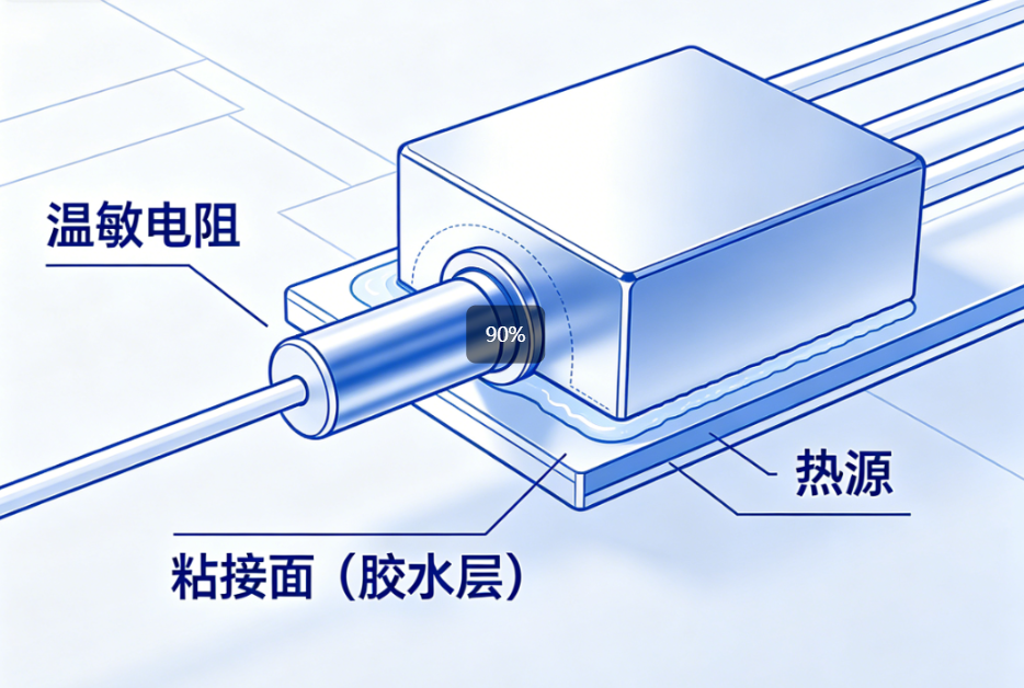 温敏电阻总是测不准？可能是粘接胶的锅——聊聊 NTC 固定中的导热与低挥发问题